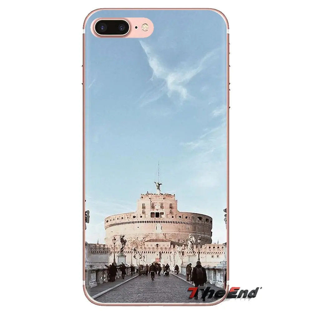 Для Xiaomi Redmi 4 3 3S Pro mi 4i 4C 5 5s Max Note 2 прозрачный мягкий ТПУ чехол Castel Sant Angelo Римский