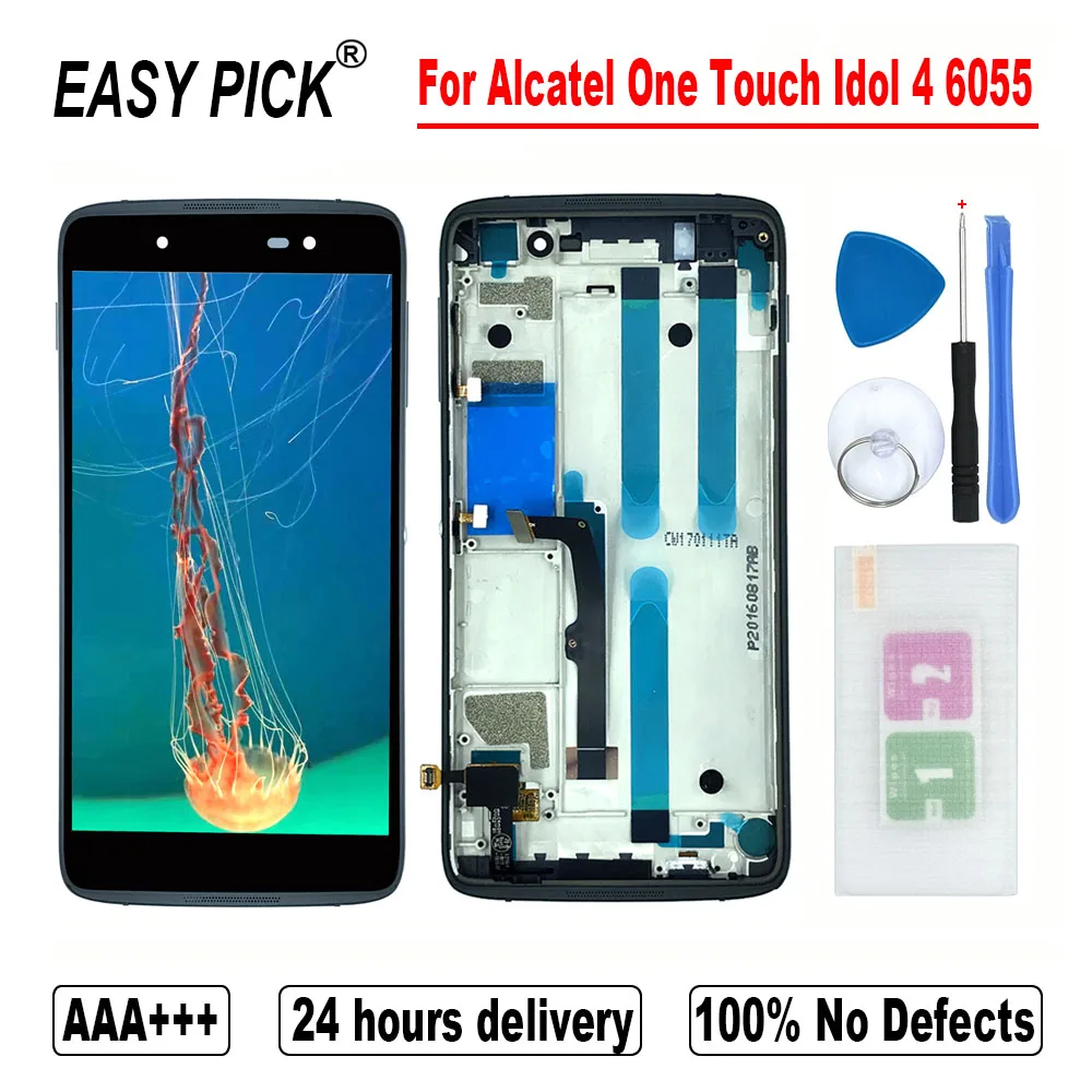 Для Alcatel One Touch Idol 4 OT6055 OT 6055B 6055H 6055I 6055K 6055Y 6055 ЖК дисплей кодирующий преобразователь
