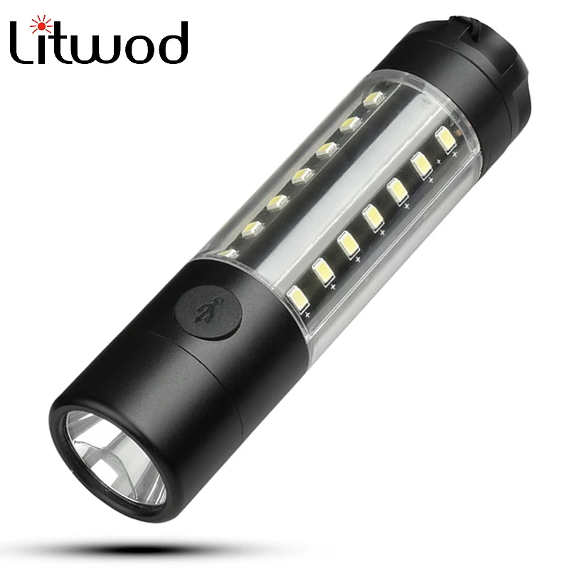Светодиодный мини-фонарик Z20Litwod 3509-A T6 + COB перезаряжаемый фонарик