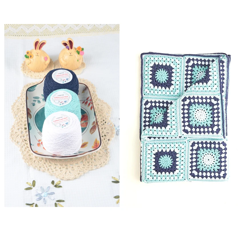 TPRPYN 100 г/лот хлопковая кружевная пряжа для вязания крючком ручная вязка сделай