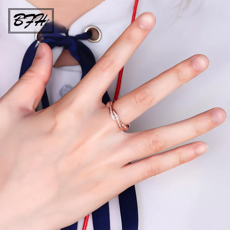 BFH новые модные женские элегантные обручальные кольца для женщин серебряный цвет