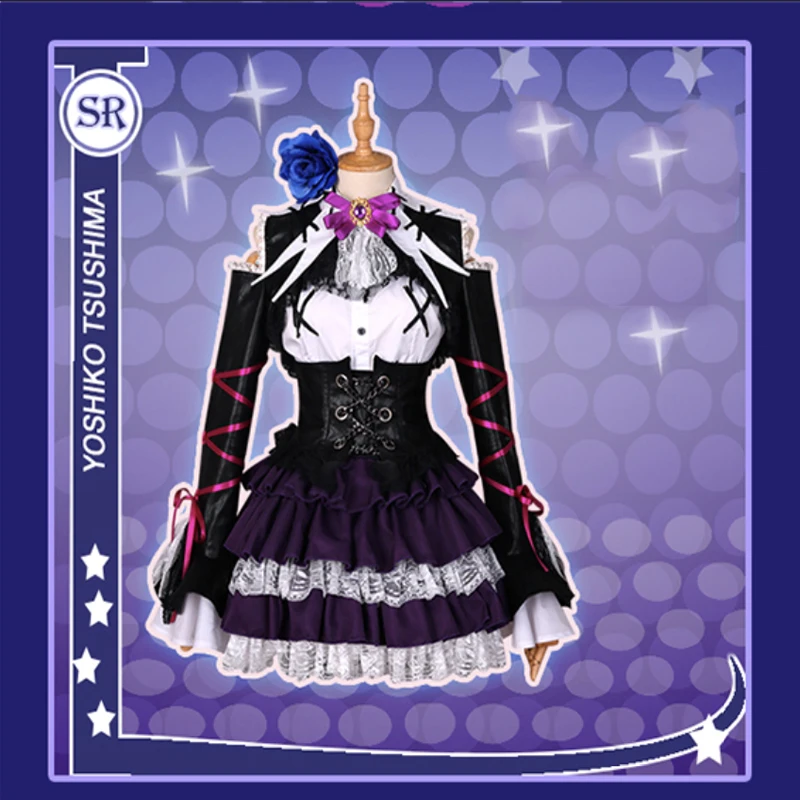 Аниме Love Live Sunshine Aqours Косплей костюмы цушима йошико Костюм платья Хэллоуин