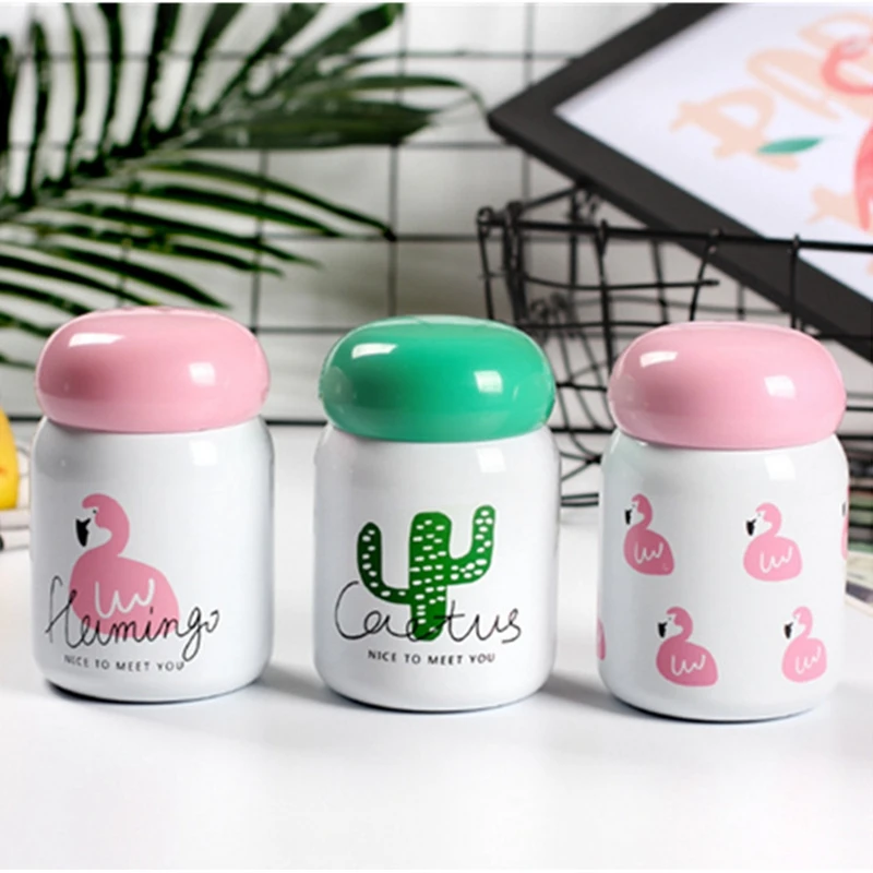 220 мл мини-термос для кофе вакуумная фляжка бутылка питьевой воды из нержавеющей