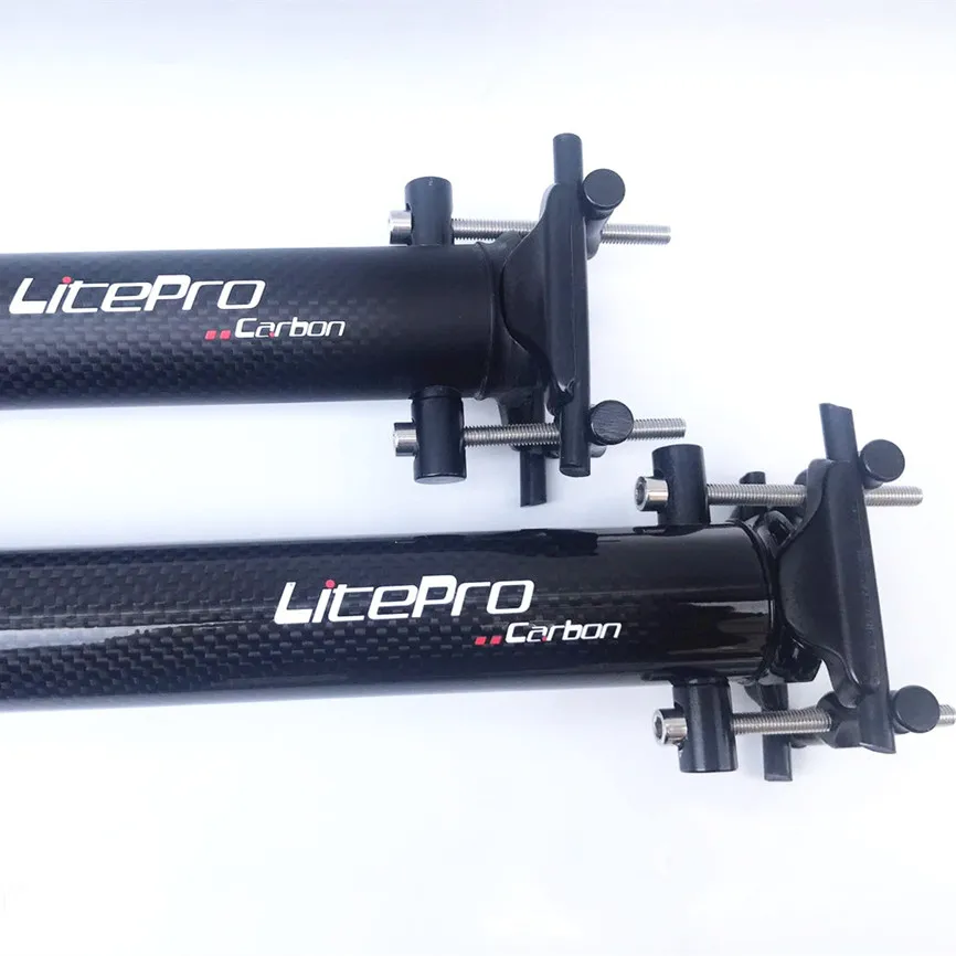 LP litepro K3 полностью углеродное волокно Подседельный штырь 33,9 мм* 580 мм складной велосипед 412 углеродный Подседельный штырь Сверхлегкий 280 г