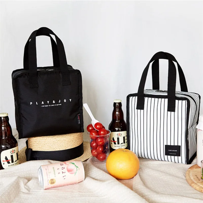 Женская Термосумка для обеда переносные сумки еды сумка тоут изолированная