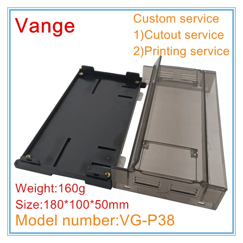 1 шт./лот прозрачная крышка пластиковая проектная Коробка ABS пресс-форма корпус