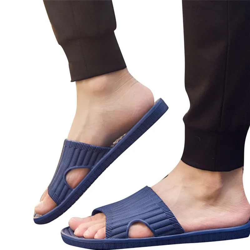 Модные мужские летние Нескользящие Вьетнамки Сандалии Мужские шлепанцы Женские