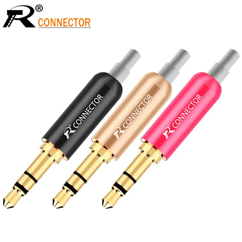 Алюминиевый Разъем для наушников 20 шт. штекерные зажимы 3 5 мм с хвостовиком