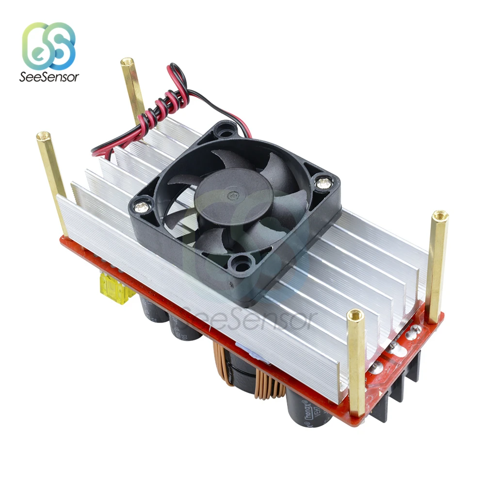 Повышающий преобразователь постоянного тока 1500 Вт 30 А от 10-60 в до 12-90 В модуль