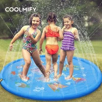 170150100cm kids inflatable water spray pad round water splash lawn inflatable pool toys fun sport outdoor water splash play