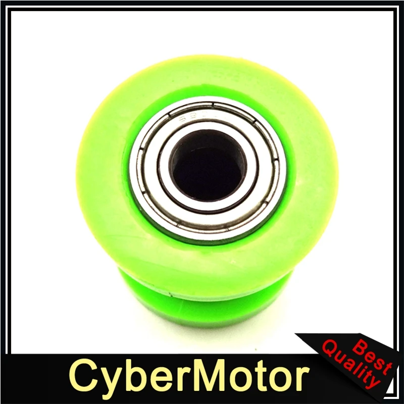 Зеленая натяжитель шкива 10 мм направляющий ролик цепи для CRF XR 50 KLX110 SSR Thumpstar TTR DHZ SDG