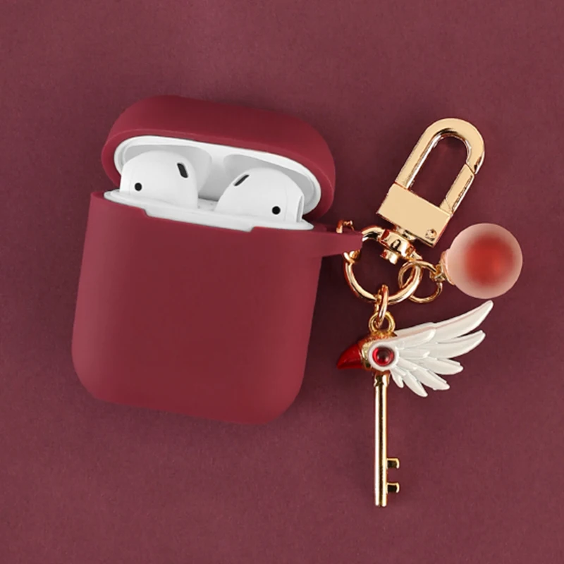 Милый декоративный силиконовый чехол для Apple Airpods 1 2 защитный сумка Bluetooth