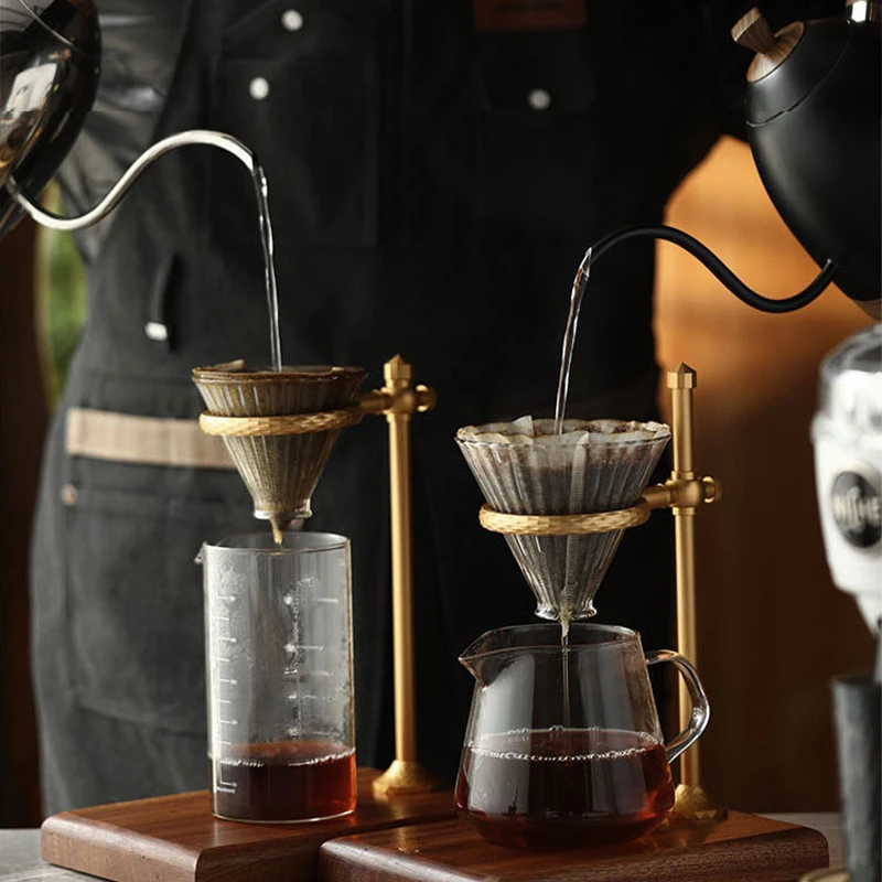 Подставка для кофе-капельница с деревянной подставкой тяжелых условий работы