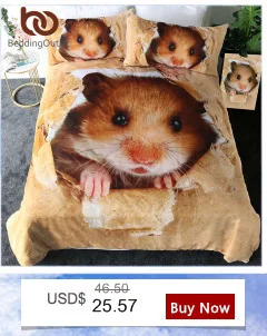 Постельные принадлежности Outlet хомяк постельное белье Papery пододеяльник с рисунком 3D Яркий коричневый мышь милые дети домашний текстиль 3 шт