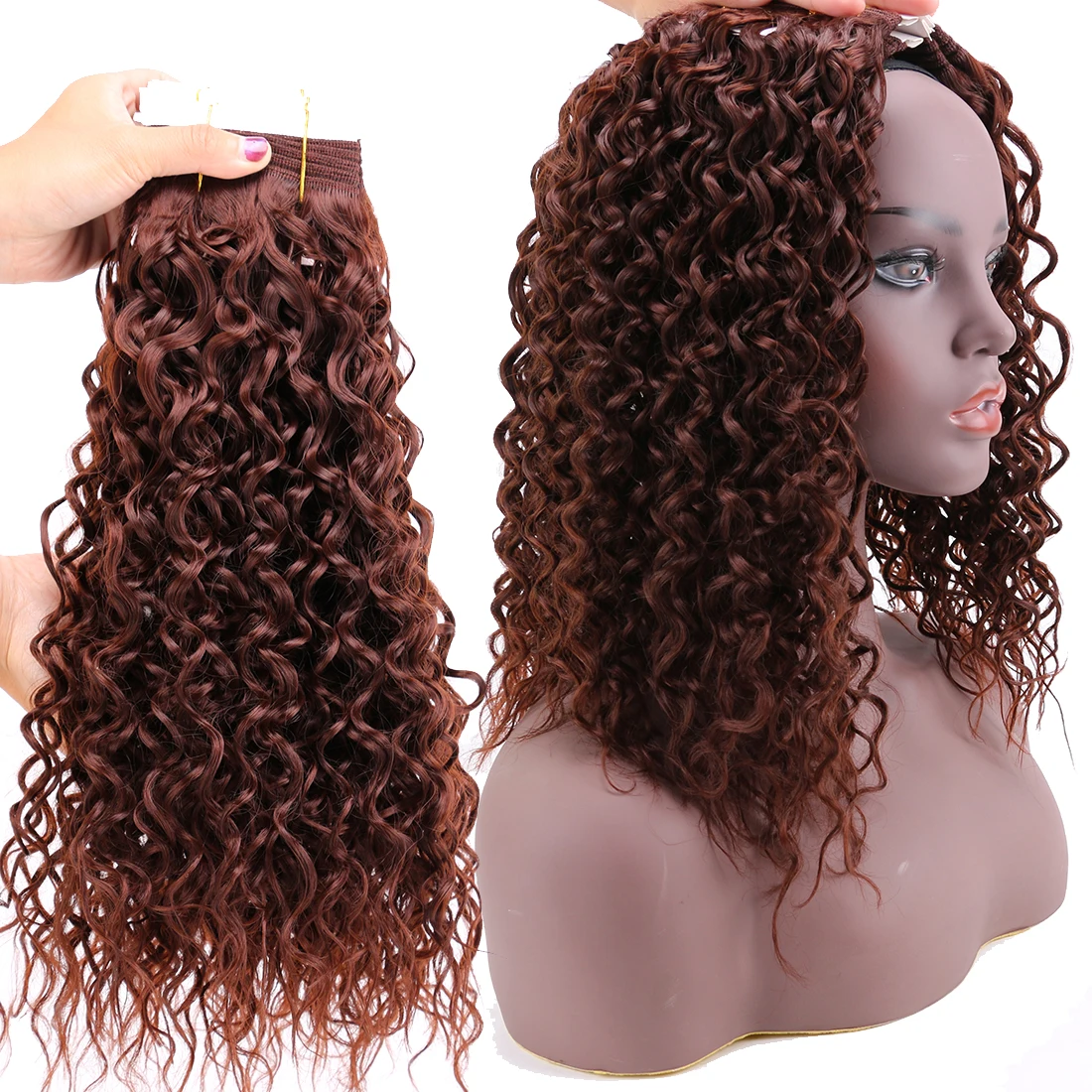 FSRHAIR 8-20 дюймов P1/30 P4/30 пучки волос влажная волна высокотемпературное СИНТЕТИЧЕСКОЕ Наращивание волос 100 г пучок волос