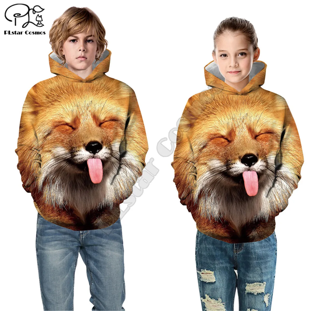 

Kids Cloth Fox unicorn animal pattern Cartoon Children's wear 3d hoodies/boy sweatshirt Cartoon Hot Movie pant style-4
