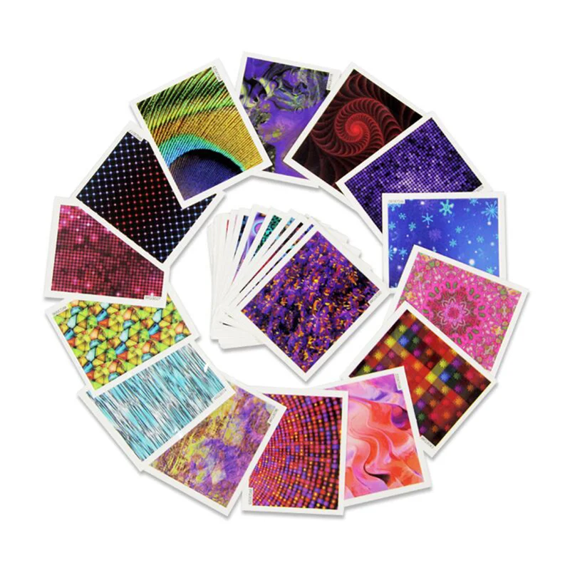 45 шт. Набор наклеек для дизайна ногтей с водяным переводом наклейки пинцетом