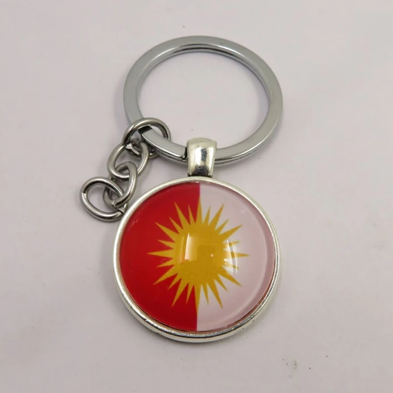 Модные страна брелок Подвески стеклянные бусины брелки Конго Гаити Эритрея