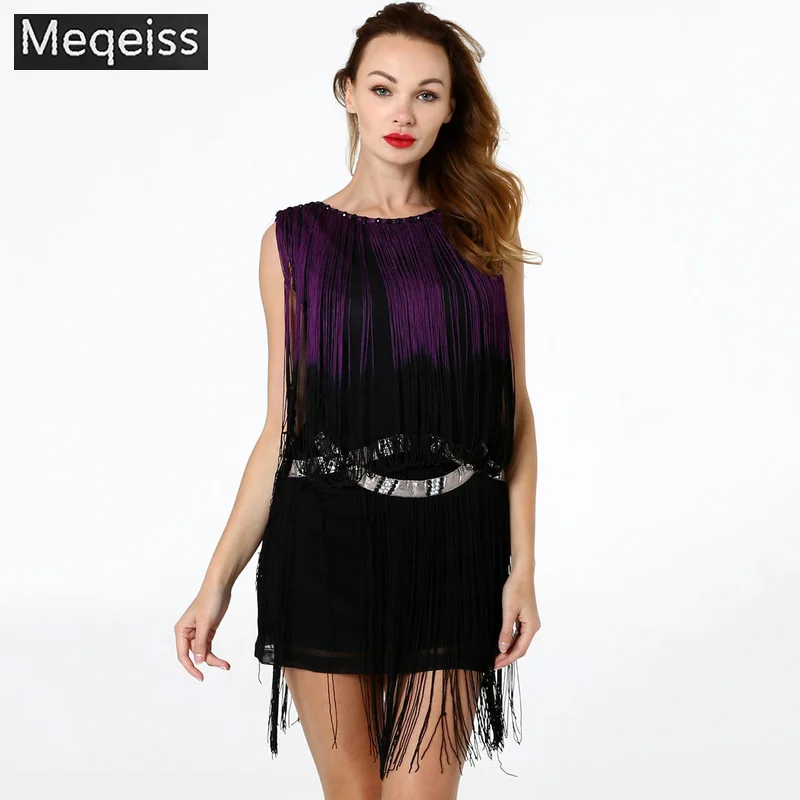 Летнее платье для девочек с бахромой из х/Ф “Великий Гэтсби” 1920s кисточкой