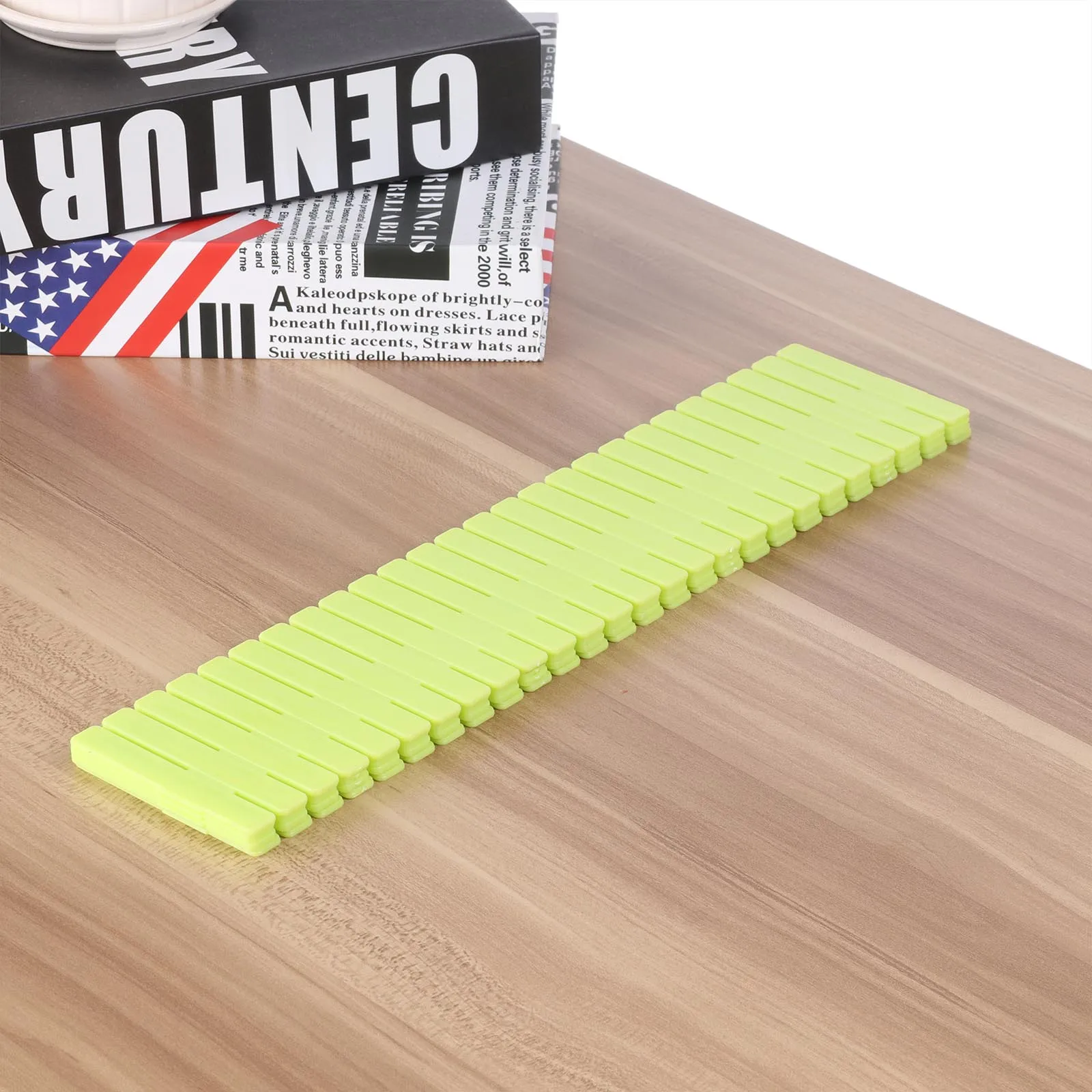 DIY утолщаются хранения Регулируемые перегородки ящик доска разделительная пластина организации перегородки коробка для хранения нижнего белья, бюстгальтеров сетки - Цвет: Зеленый