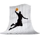 Баскетбол Спорт Серый мягкие теплые коралловые Флисовое одеяло зимнее лист покрывало на диван, пледы светильник тонкий фланелевых одеялах