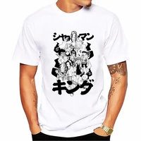 men tshirt japanese harajuku shaman king t shirt hiroyuki takei anime mens tshirts summer tops tee shirt homme casual t shirts