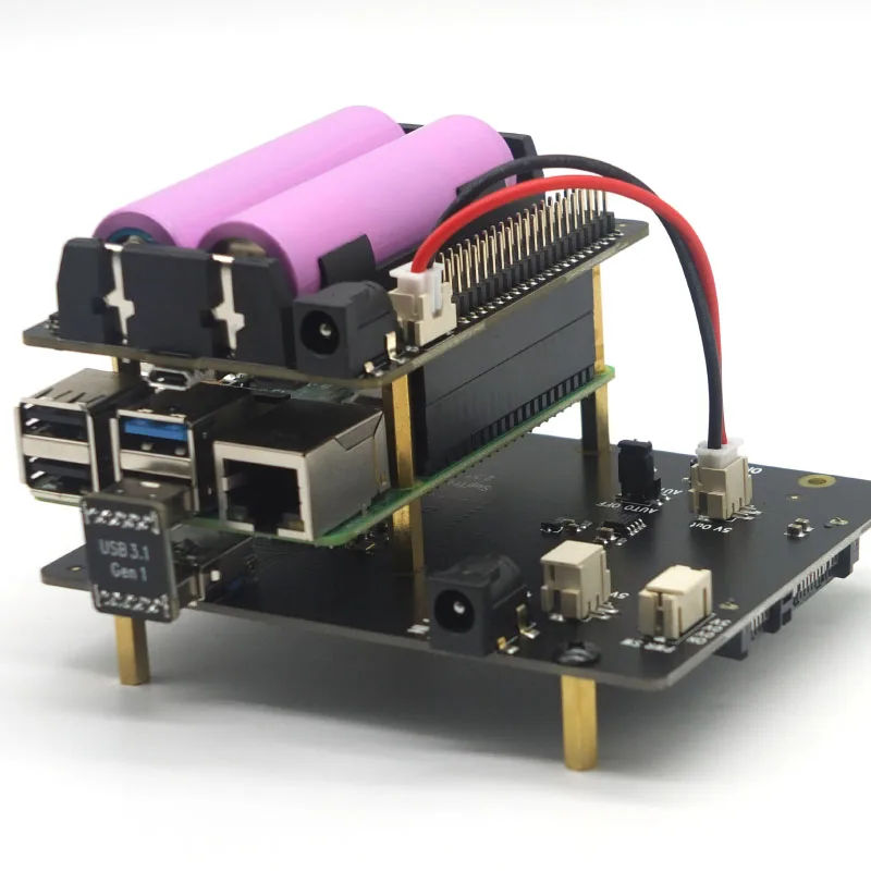 Raspberry Pi 4 Model B X725 UPS HAT 18650 Плата расширения управления питанием + безопасное