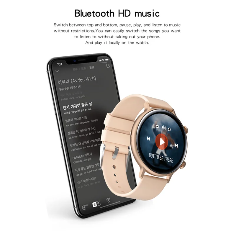 

Smart Watch GW33 PRO +Strap+Earphone/Set Smartwatch Women IP68 Waterproof With Answer Call ECG PPG Healt Tracker For Samsung IOS
