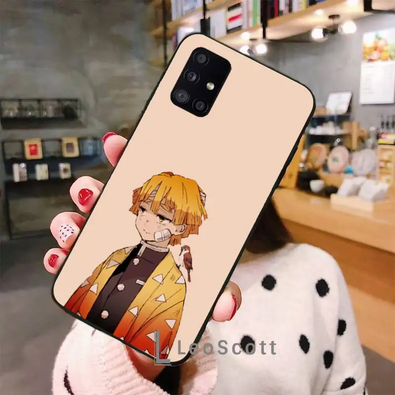 

Demon Slayer Phone Case For Samsung A40 A50 A51 A71 A20E A20S S8 S9 S10 S20 Plus note 20 ultra 4G 5G