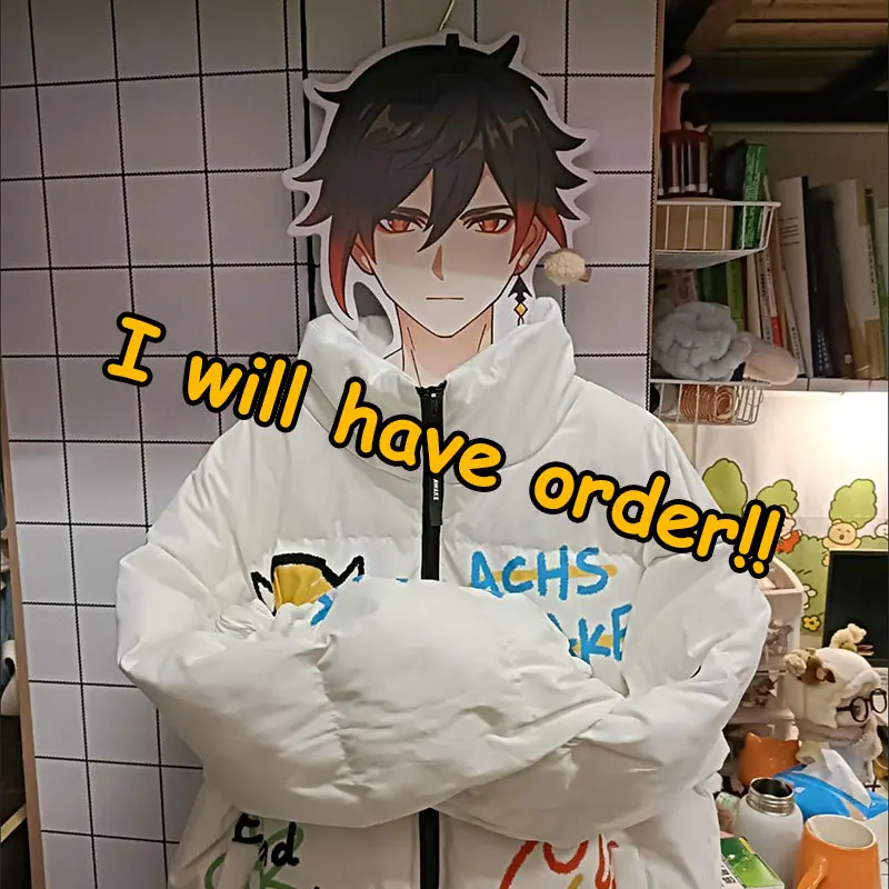 Genshin Impact Clothes Hangers Anime Model Toys Zhongli Xiao Figure Clothing Hanger for Shirts Cosplay Costume Laundry Hanger