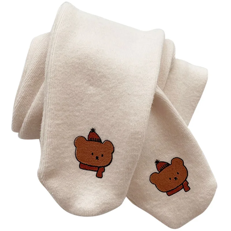 

2021 Winter Girls Leggings Plus Cashmere Boys Plus Cashmere Pants Baby Trousers Thick Children Plus Cashmere Tights