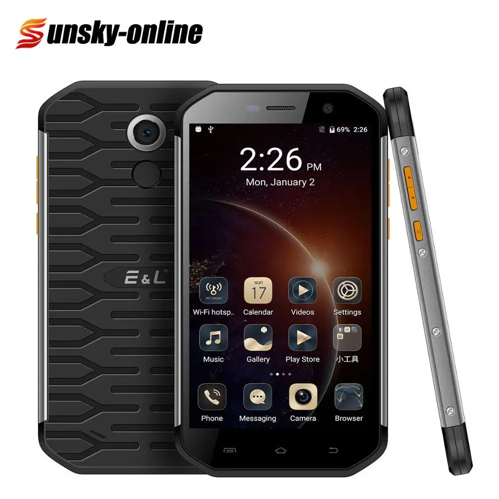 KENXINDA KXD E& L S60 IP68 водонепроницаемый смартфон 5,5 ''13 МП+ 8 Мп 3 ГБ+ 64 ГБ Восьмиядерный мобильный телефон с двумя sim-картами 4G, отпечаток пальца
