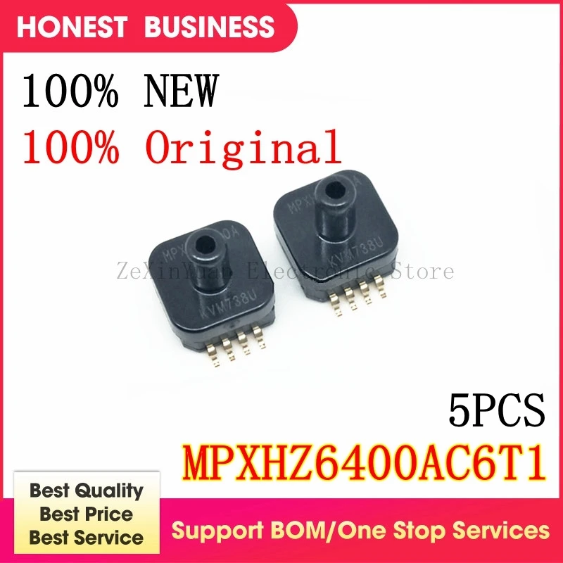

NEW 5PCS/LOT MPXHZ6400AC6T1 MPXHZ6400A Pressure sensor 15-400kPa absolute pressure sensor brand