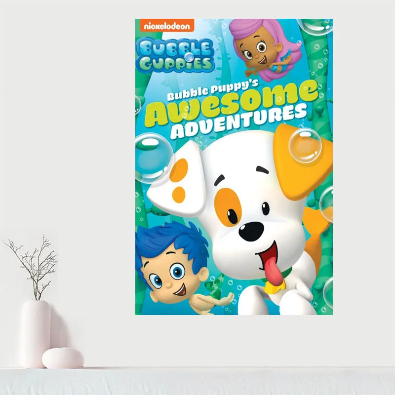 Пользовательские Пузырьковые гуппы холст живопись домашняя комната настенное