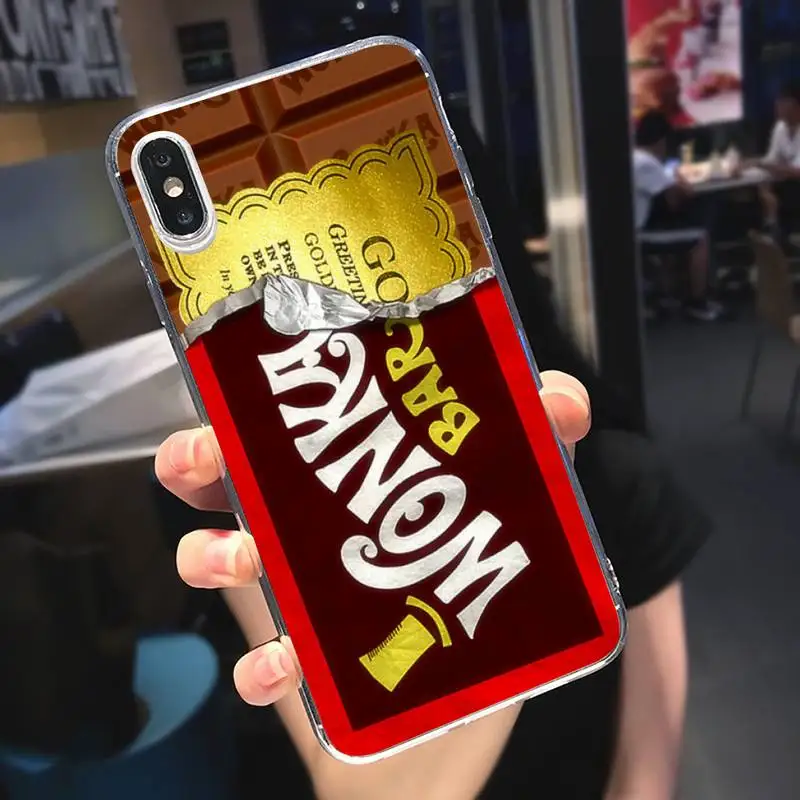 

Chocolate alenka bar wonka food Phone Case Transparent soft For iphone 5 5s 5c se 6 6s 7 8 11 12 plus mini x xs xr pro max