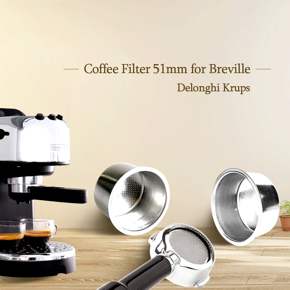 Фильтр для кофе фильтр нержавеющая сталь серебристый 2/4 чашки 51 мм|Фильтры кофе| |