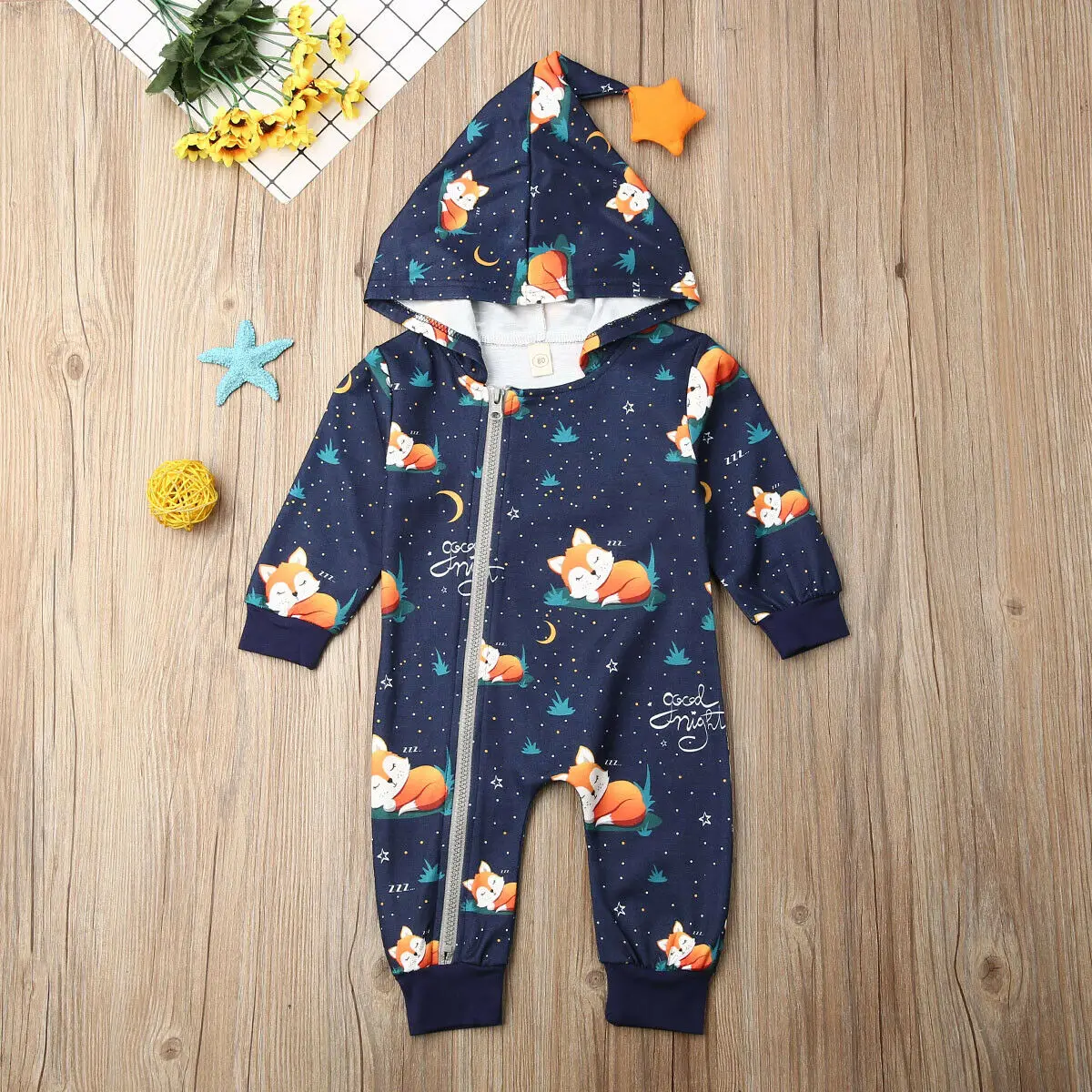 Pudcoco/Детские комбинезоны зимняя теплая одежда из кораллового флиса с длинными