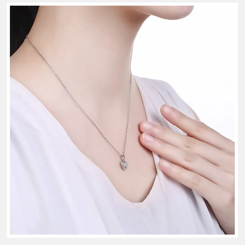 Ожерелье женское из серебра 925 пробы с кулоном в форме сердца | Украшения и