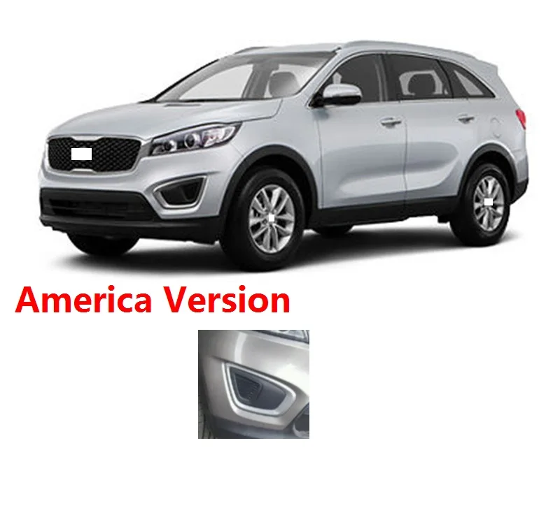1set America Version CAPQX 1 Набор Для Sorento передний бампер светодиодный противотуманный светильник противотуманная фара дневной ходовой светильник DRL дневная лампа для ночного времени в сборе - Цвет: 1set America Version