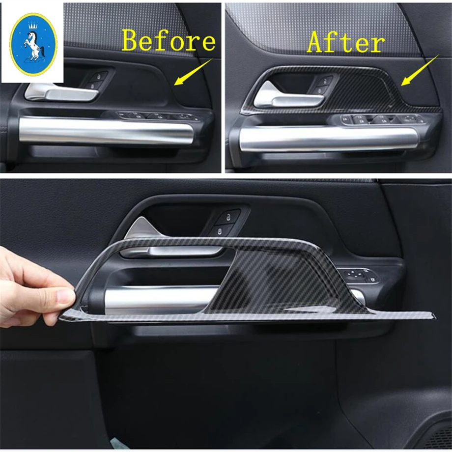 

Auto Interior Accessories Inner Door Pull Doorknob Handle Bowl Panel Cover Trim Fit For Mercedes-Benz B W247 Class 2019 - 2022