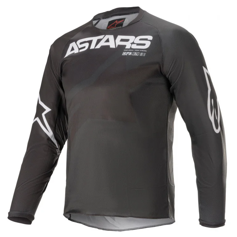 Джерси детская Alpinestars Youth Racer Braap черно-антрацитово-белый | Спорт и развлечения