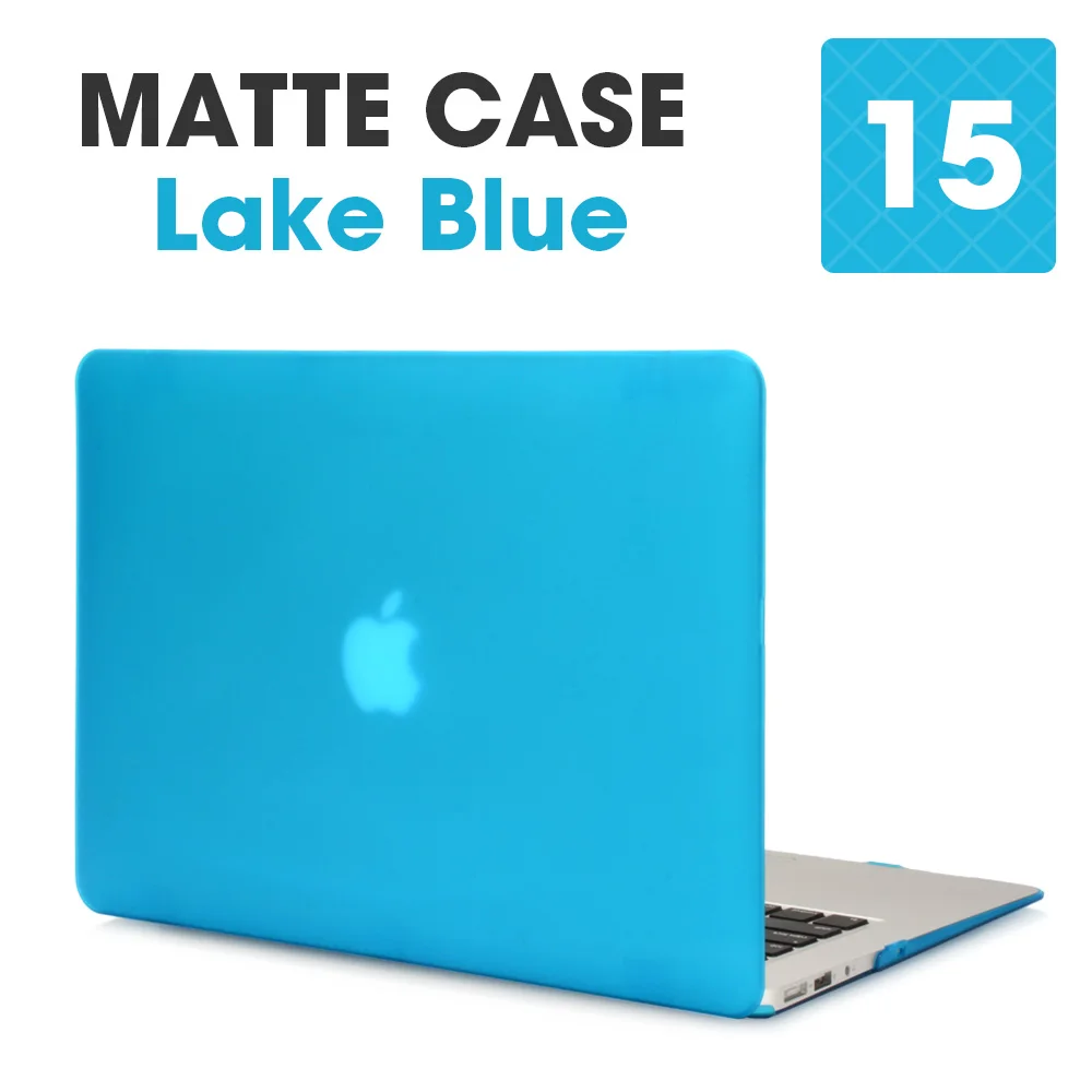 Чехол для ноутбука Apple Macbook Mac book Air Pro retina, новинка, сенсорная панель 11, 12, 13, 15 дюймов, Жесткий Чехол для ноутбука, чехол 13,3, чехол - Цвет: Matte Lake Blue