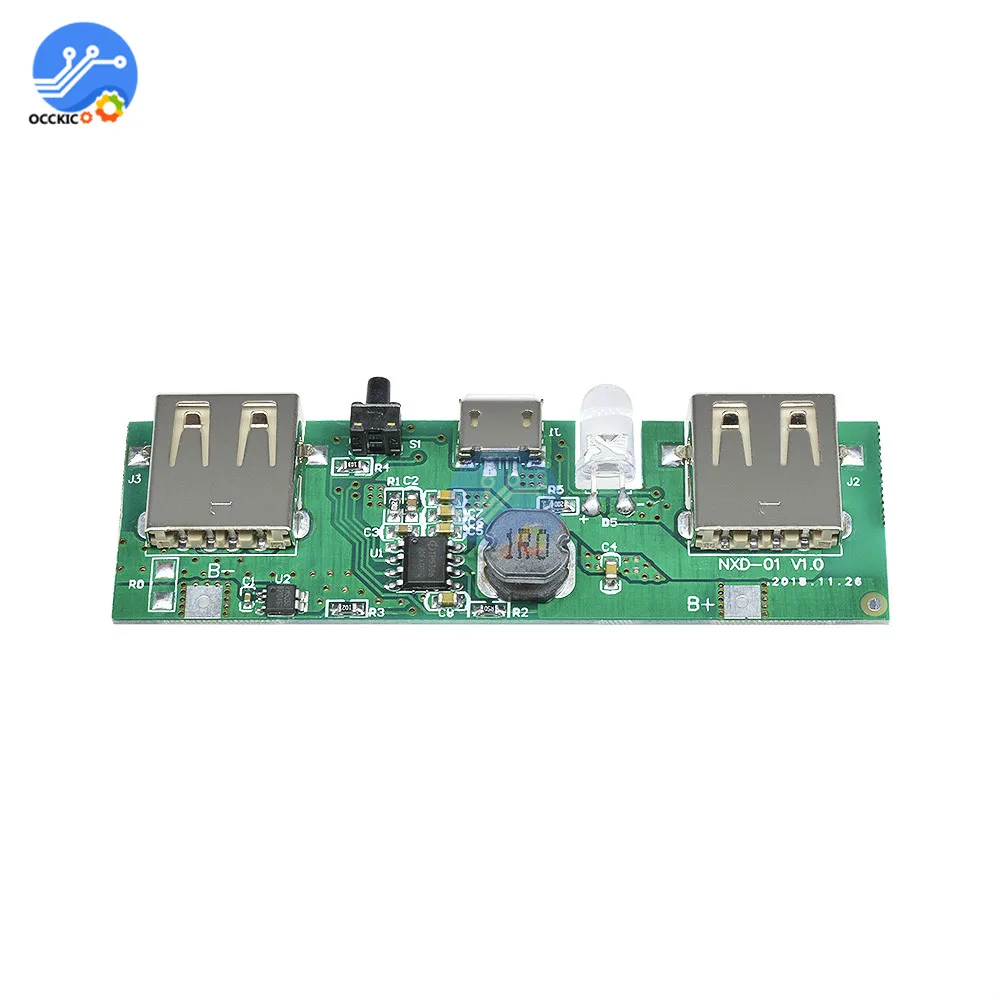 Плата зарядного устройства с двойным микро USB 5 В 1 а/2 А 18650 литиевая батарея