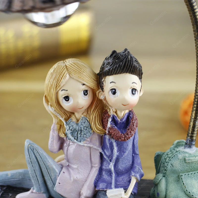 Романтические полимерные светодиодные ночники для пар украшения влюбленных