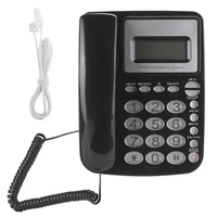 telefon aeq96761 classic crystal button telephone fixed landline business home office abs black telefono inalambrico de casa