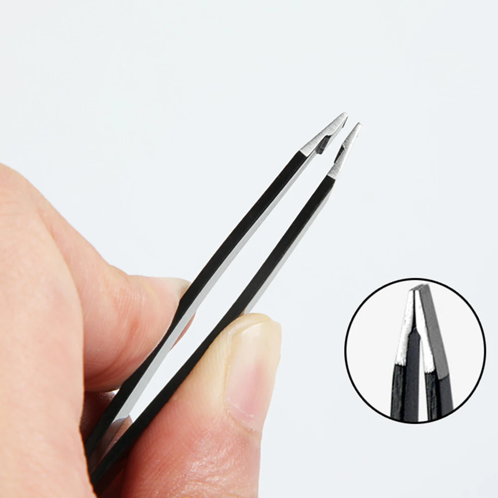 Новинка 1 шт. пинцет для бровей черного цвета волос красота наклонный съемник
