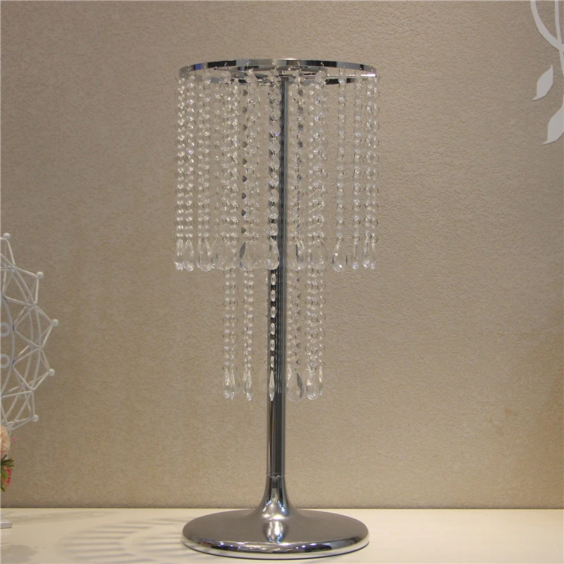 Centro de mesa de boda, soporte de flores, decoraci&oacute;n del hogar, fiesta, centro de mesa, cortinas de cuentas de cristal acr&iacute;lico, soporte para flores, decoraci&oacute;n-3