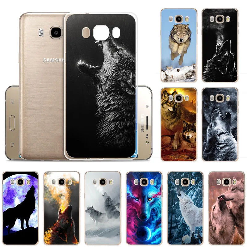 Мощный Милый волк снег Мягкий ТПУ силиконовый чехол для телефона Samsung J82018 J7Prime J72017