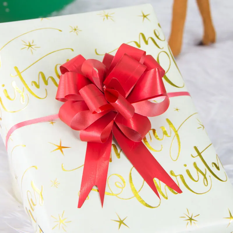 10 шт./компл. Подарочные ленты с бантом обертки цветами свадебное оформление