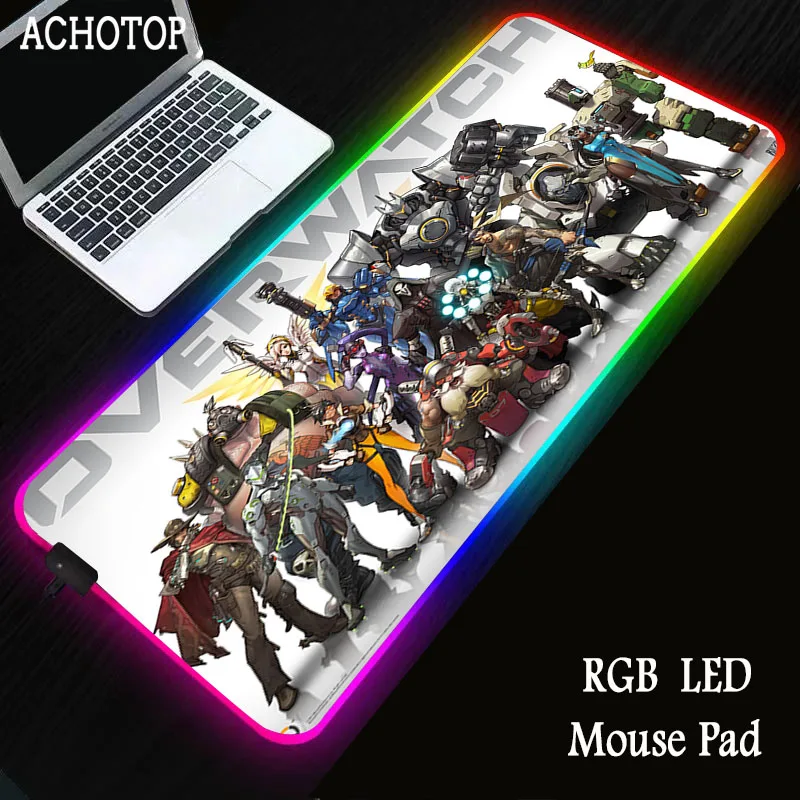 

Игровой коврик для мыши, большой, RGB, со светодиодной подсветкой